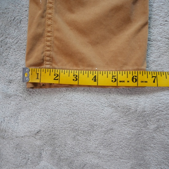 George Painters Pants Mens 30x31 Cognac Chino Trailblazer Brown Slim Straight - Picture 11 of 12